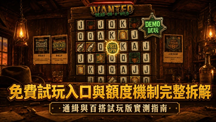 免費試玩入口與額度機制完整拆解：QT電子通緝與百搭試玩版實測指南